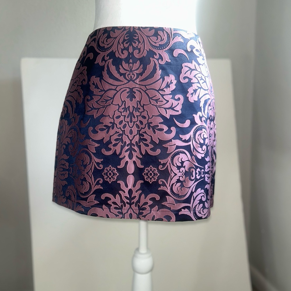 Forever 21 Pink and Black Mini Skirt